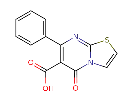 Molecular Structure of 123419-86-3 (7-Phenyl-5-oxo-5H-thiazolo<3,2-a>pyrimidine-6-carboxylic acid)