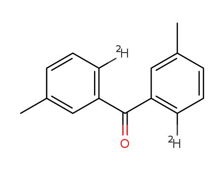 Molecular Structure of 144617-64-1 (6,6'-dideuterio-3,3'-dimethylbenzophenone)