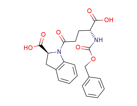 Molecular Structure of 97975-31-0 (1-(N-carbobenzoxy-gamma-glutamyl)indoline-2-carboxylic acid)