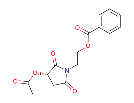 (3S)-3-acetoxy-1-(2-benzoyloxyethyl)pyrrolidine-2,5-dione