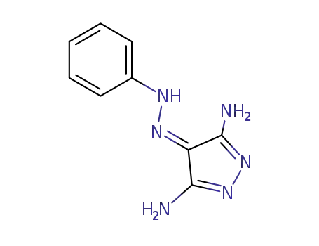 4H-Pyrazol-4-one, 3,5-diamino-, phenylhydrazone
