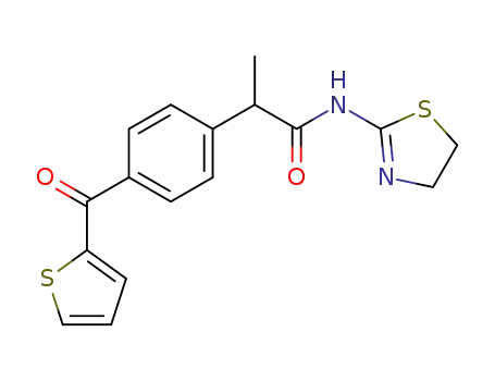Benzeneacetamide,
N-(4,5-dihydro-2-thiazolyl)-a-methyl-4-(2-thienylcarbonyl)-