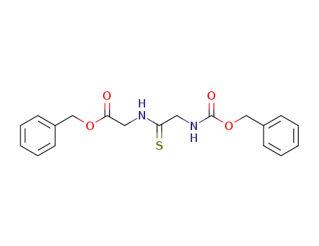 Molecular Structure of 81650-31-9 (Glycine, N-[N-[(phenylmethoxy)carbonyl]thioglycyl]-, phenylmethyl ester)