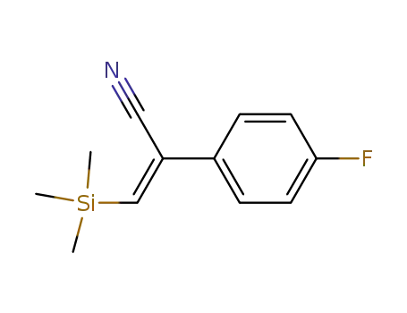 2-(4-fluorophenyl)-3-(trimethylsilyl)-(Z)-prop-2-enenitrile