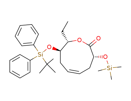 (Z,3R,8R,9S)-8-tert-butyldiphenylsilanyloxy-9-ethyl-3-trimethylsilanyloxy-4,7,8,9-tetrahydro-3H-oxonin-2-one