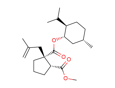 (1R,2R)-1-(2-Methyl-allyl)-cyclopentane-1,2-dicarboxylic acid 1-((1S,2R,5S)-2-isopropyl-5-methyl-cyclohexyl) ester 2-methyl ester