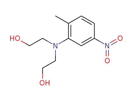 Molecular Structure of 21460-74-2 (2,2'-(5-Nitro-o-tolylimino)diethanol)