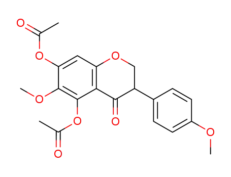 5,7-diacetoxy-6-methoxy-3-(4'-methoxyphenyl)-2,3-dihydro-4H-1-benzopyran-4-one