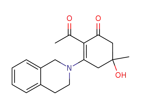 2-Acetyl-5-hydroxy-5-methyl-3-(1,2,3,4-tetrahydroisochinolino)-2-cyclohexenon