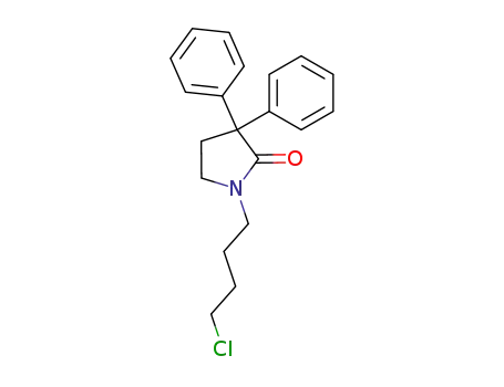 Molecular Structure of 857763-89-4 (1-(4-chloro-butyl)-3,3-diphenyl-pyrrolidin-2-one)