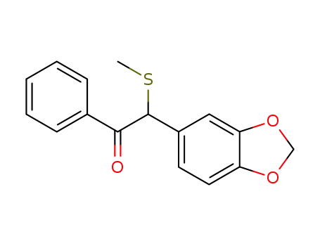 2-Benzo[1,3]dioxol-5-yl-2-methylsulfanyl-1-phenyl-ethanone
