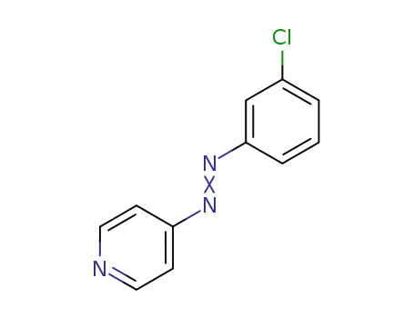 Molecular Structure of 127269-20-9 ((3-Chloro-phenyl)-pyridin-4-yl-diazene)