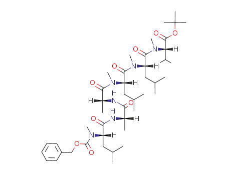 Molecular Structure of 117194-63-5 (Z-(Me)Leu-Ala-D-Ala-(Me)Leu-(Me)Leu-(Me)Val-O-(t-Bu))