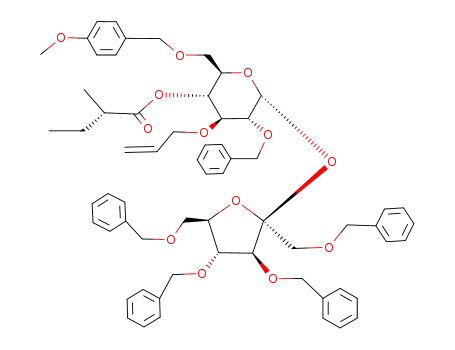3-O-Allyl-2,1',3',4',6'-penta-O-benzyl-6-O-(4-methoxybenzyl)-4-O-<(S)-2-methylbutyryl>sucrose
