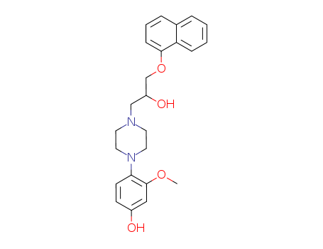Molecular Structure of 133024-35-8 ((Phenyl)hydroxynaftopidil)