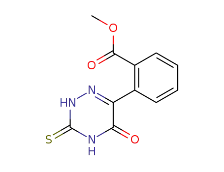 Benzoic acid, 2-(2,3,4,5-tetrahydro-5-oxo-3-thioxo-1,2,4-triazin-6-yl)-,
methyl ester
