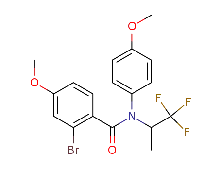 N-(4-Methoxyphenyl)-N-(1,1,1-trifluor-2-propyl)-2-brom-4-methoxybenzamid