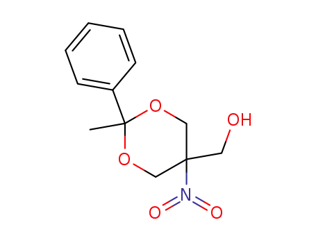 Molecular Structure of 173376-22-2 ((2-methyl-5-nitro-2-phenyl-[1,3]dioxan-5-yl)-methanol)