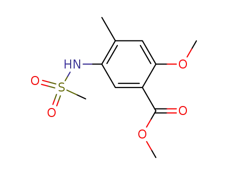 Benzoic acid, 2-methoxy-4-methyl-5-[(methylsulfonyl)amino]-, methyl
ester