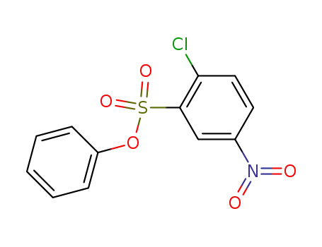 Molecular Structure of 43001-63-4 (Benzenesulfonic acid, 2-chloro-5-nitro-, phenyl ester)
