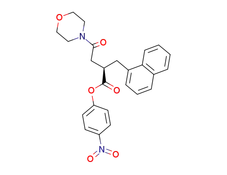 (R)-4-Morpholin-4-yl-2-naphthalen-1-ylmethyl-4-oxo-butyric acid 4-nitro-phenyl ester