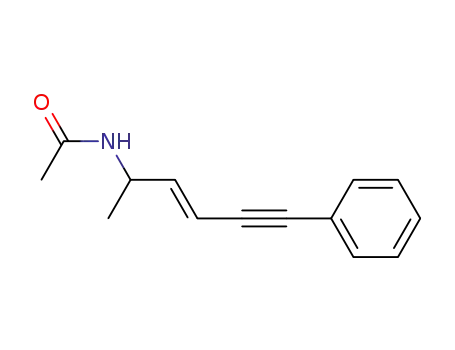 Molecular Structure of 138943-50-7 (Acetamide, N-(1-methyl-5-phenyl-2-penten-4-ynyl)-)