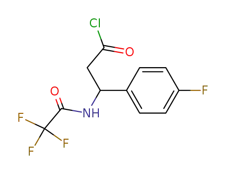 3-(4-Fluoro-phenyl)-3-(2,2,2-trifluoro-acetylamino)-propionyl chloride