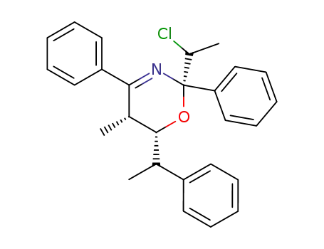 2-(1-Chloroethyl)-2,4-diphenyl-6-(1-phenylethyl)-5,6-dihydro-5-methyl-2H-1,3-oxazine