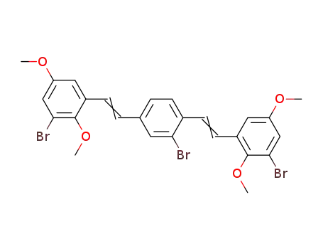 Benzene, 2-bromo-1,4-bis[2-(3-bromo-2,5-dimethoxyphenyl)ethenyl]-