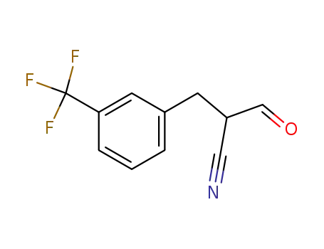Molecular Structure of 1028304-89-3 (2-Formyl-3-(3-trifluoromethyl-phenyl)-propionitrile)