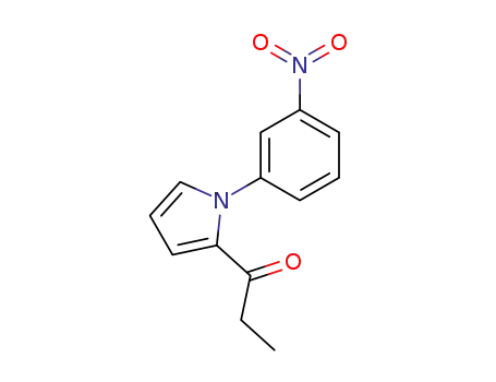 Molecular Structure of 124470-00-4 (1-(m-Nitrophenyl)-2-propionylpyrrole)