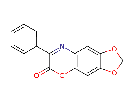 Molecular Structure of 7134-91-0 (7-phenyl-[1,3]dioxolo[4',5':4,5]benzo[1,2-<i>b</i>][1,4]oxazin-6-one)