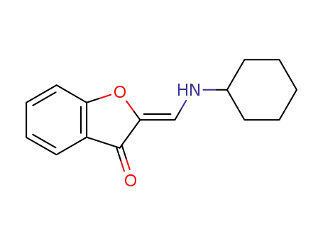 Molecular Structure of 87744-30-7 (2-[1-Cyclohexylamino-meth-(Z)-ylidene]-benzofuran-3-one)