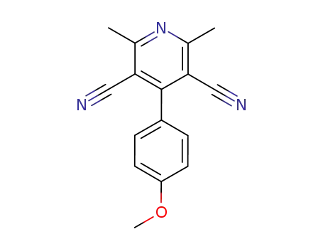 2,6-dimethyl-4-(4-methoxyphenyl)pyridine-3,5-dicarbonitrile