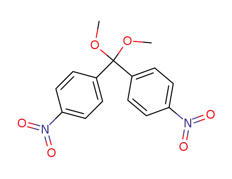 Molecular Structure of 100970-28-3 (Benzene, 1,1'-(dimethoxymethylene)bis[4-nitro-)