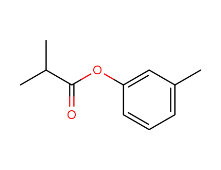 Molecular Structure of 36438-55-8 (Propanoic acid, 2-methyl-, 3-methylphenyl ester)