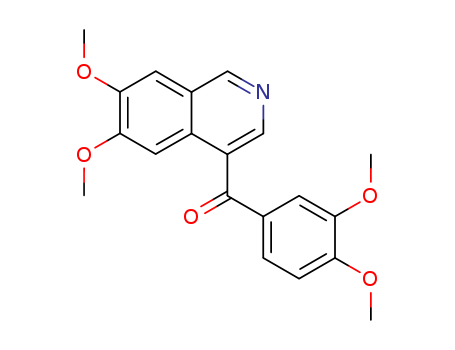 Molecular Structure of 112663-97-5 (Methanone,(6,7-dimethoxy-4-isoquinolinyl)(3,- 4-dimethoxyphenyl)- )
