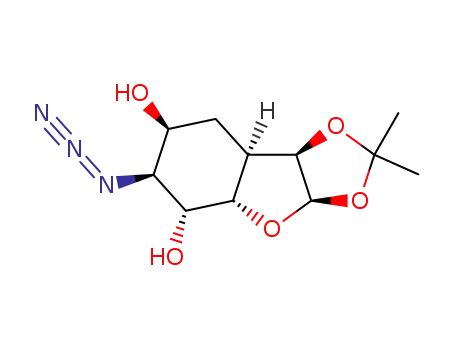 (1R,3S,4S,5R,6S,8R,9R)-4-azido-8,9-isopropylidenedioxy-7-oxabicyclo<4.3.0>nonane-3,5-diol