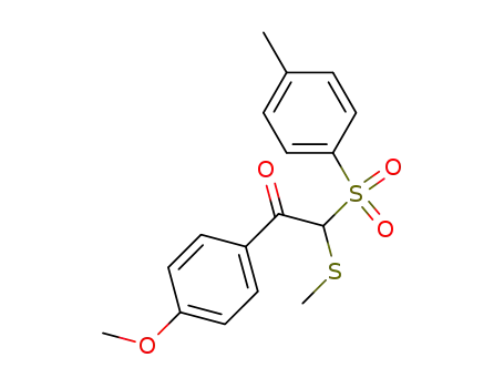 Ethanone,
1-(4-methoxyphenyl)-2-[(4-methylphenyl)sulfonyl]-2-(methylthio)-