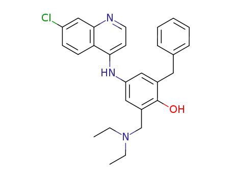 2-Benzyl-4-(7-chloro-quinolin-4-ylamino)-6-diethylaminomethyl-phenol