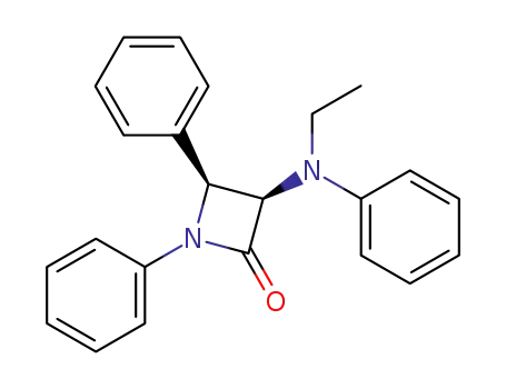 cis-1,4-diphenyl-3-(ethylphenylamino)-2-azetidinone