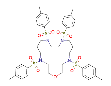 Molecular Structure of 120808-61-9 (4,8,11,15-tetrakis(p-tolylsulphonyl)-1-oxa-4,8,11,15-tetraazacycloheptadecane)