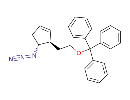 dl-trans-2-(2-azidocyclopent-4-enyl)ethanol triphenylmethyl ether