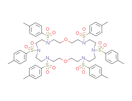 Molecular Structure of 83076-80-6 (1,13-dioxa-4,7,10,16,19,22-hexaaza-4,7,10,16,19,22-hexatosylcyclotetracosane)
