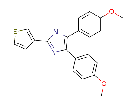 4,5-Bis-(4-methoxy-phenyl)-2-thiophen-3-yl-1H-imidazole