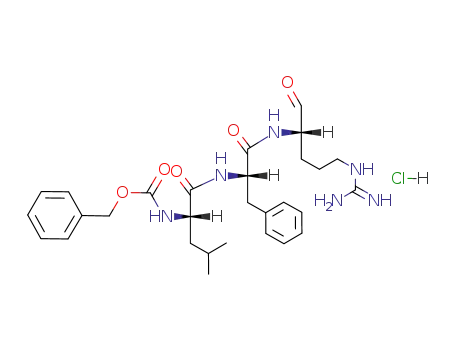(benzyloxycarbonyl)-L-leucyl-L-phenylalanyl-L-argininal hydrochloride