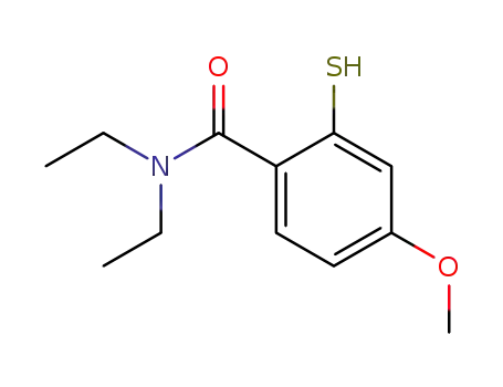 Molecular Structure of 123251-35-4 (N,N-diethyl-4-methoxythiosalicylamide)