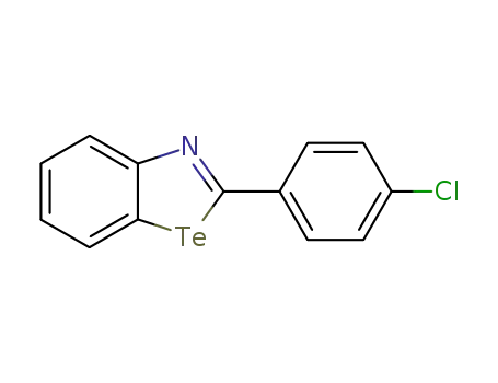Molecular Structure of 123707-79-9 (Benzotellurazole, 2-(4-chlorophenyl)-)