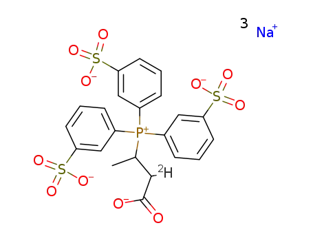 Molecular Structure of 115524-92-0 (C<sub>22</sub>H<sub>17</sub><sup>(2)</sup>HO<sub>11</sub>PS<sub>3</sub><sup>(3-)</sup>*3Na<sup>(1+)</sup>)