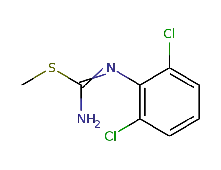Molecular Structure of 27806-81-1 (Carbamimidothioic acid,(2,6-dichlorophenyl)-, methyl ester (9CI))